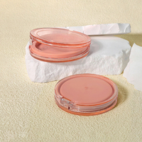 Emballage compact en plastique ABS léger et écologique pour poudre libre de maquillage, capacité 8g, vente en gros de poudre pressée