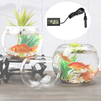 Testeur de température et d'humidité de l'eau d'aquarium et de piscine, hygromètre LCD avec résolution de 0,1°C