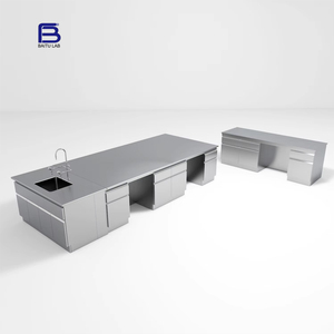 Banco de trabajo de laboratorio personalizado, mesa de laboratorio escolar de acero inoxidable, Banco de mesa de trabajo de biología química - Product Image 3