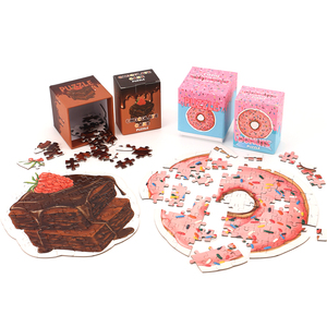 Conception personnalisée Impression de beignets Petit casse-tête simple cognitif Cadeau publicitaire <span class=keywords><strong>Mini</strong></span> casse-tête pour enfants - Product Image 5