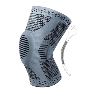 3d编织护膝硅胶衬垫防滑护膝套用于关节炎压缩护膝