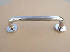 Thickened 304 Stainless Steel Bathroom Handrail Toilet Bathroom Shower Room Glass Door Sliding Sliding Door Non-slip Handle