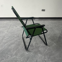 Chaise de plage pliable portable d'extérieur, cadre en acier inoxydable, design moderne, légère, pour pique-nique, jardin, randonnée