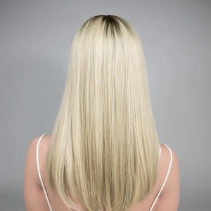 วิกผมคนแบบรัสเซียสำหรับท็อปเปอร์ผมสีบลอนด์แบบไล่เฉดสี - Product Image 5