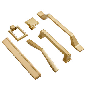 Chenyu Cabinet Door Handles Aluminum Alloy Modern Minimalist Style <b>Drawer</b> Furniture Hardware Gold Plated - Product Image 5