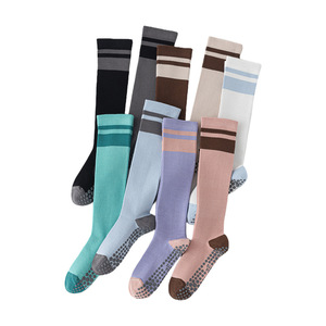 Yoga Socks Calf Length Anti <b>Slip</b> Compression <b>Full</b> Foot Grip Professional Fitness Pilates Workout Socks - Product Image 5
