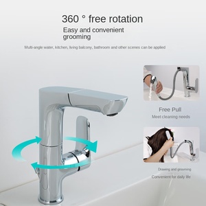 Robinet de lavabo monocommande extractible moderne eau chaude et froide Modèle 31240T - Product Image 4