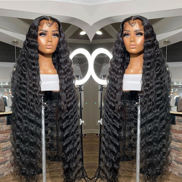 Perruque de vague profonde