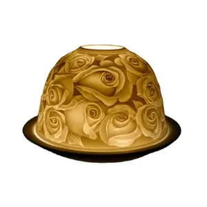 瓷质透明茶蜡架-圆顶形-BC007-03001N