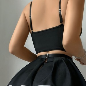 Suministro Transfronterizo ODM, Conjunto de Lencería <span class=keywords><strong>Sexy</strong></span> con Tiras Cruzadas, Estilo Europeo Americano, Traje <span class=keywords><strong>Navideño</strong></span> para Chicas Jóvenes - Product Image 5