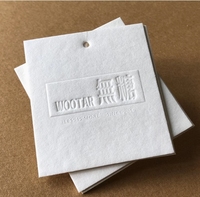 Cartes de luxe en coton avec logo personnalisé OEM/ODM étiquettes personnalisées de vêtements de haute qualité