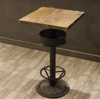 Combinaison de tabourets hauts en fer pour le thé au lait, les cafés et les restaurants meubles de style moderne