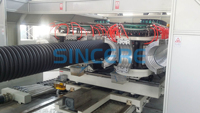 Línea de Producción de Tubería Corrugada de Doble Pared de PP/PE/PVC de Doble Tornillo Cónico Contrarrotatorio de Alta Velocidad