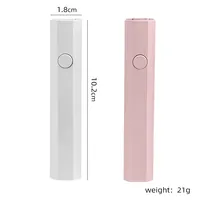 Lampe UV LED portable pour ongles, rechargeable, en forme de stylo, sécheuse à ongles, lumière de durcissement rapide, gel polish, manucure, nail art, usage domestique