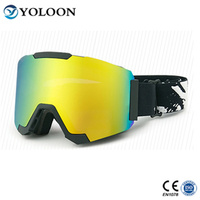 Lunettes de snowboard magnétiques sans cadre personnalisées en gros Meilleures lunettes de ski miroir pour les amateurs de sport