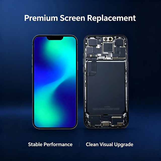 Original Quality 99% New OLED Display for 12 Pro Screen Replacement Touch Digitizer Assembly Frame 2868x1320 Resolution