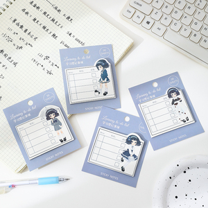 HengXin Kawaii Note adesive Creative forniture scolastiche per bambina carina Memo Pad con nota a pianta adesiva - Product Image 1