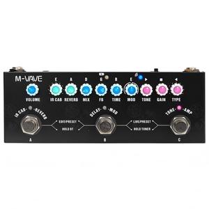 Pedal multiefectos para guitarra M-VAVE Cube Baby, procesador de guitarra portátil recargable, simulación de gabinete IR, afinador integrado, audio. - Product Image 4