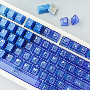 Teclas translúcidas Dark Alien Pc Fog, material Pbt Pc, sublimación en caliente, juego completo para teclado mecánico universal, inglés - Product Image 2