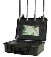 Appareil de détection de terrain portable 10,1 pouces avec écran personnalisable, 700 MHz-6 GHz, pour la localisation de drones sur 1 à 5 km