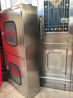 Armoire d'incendie à double porte en acier inoxydable avec enrouleur de tuyau d'incendie et accessoire d'équipement de lutte contre l'incendie d'extincteur