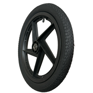 Roues à rayons pneumatiques directes d'usine 16x2.125 pour poussette de remorque de cargaison de chariot de vélo nouveau pour les rayons en caoutchouc en plastique de Restaurant - Product Image 3