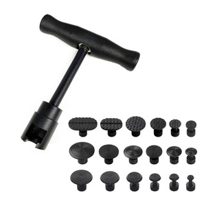 Outil de réparation de bosses de voiture PDR, réparation non destructive sans trace, extracteur en forme de T en métal, patin noir 18 avec certification CE - Product Image 2