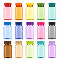 Bouteille de 250 ml en PET durable à large ouverture pour capsules de vitamines, conteneur pour emballage de produits nutraceutiques