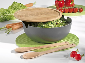 Tazón Ovalado de Bambú para Ensaladas, para la Colección de Vajillas, Tazón para Servir Hecho a Mano, Ideal para Restaurantes, Cocina y Hogar, Calidad de Exportación - Product Image 2