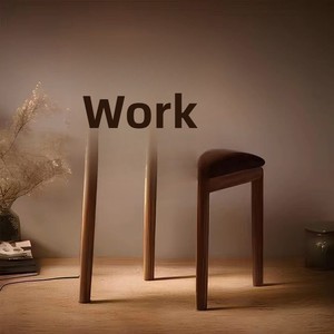 Nordic Dining Simple Modern Restaurant Leisure Backrest Stool Home <b>Desk</b> Imitation Wood Iron Art Horn <b>Chair</b> - Product Image 4