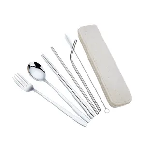 304 Stainless Steel Foldable Tableware Set, Salad Spoon, Fork, Chopsticks,  Folding Spoon, Outdoor Camping Travel Portable