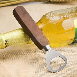 Ouvre-bouteille classique en bois avec logo personnalisé, manche en bois naturel rond, ouvre-capsule de vin - Product Image 2