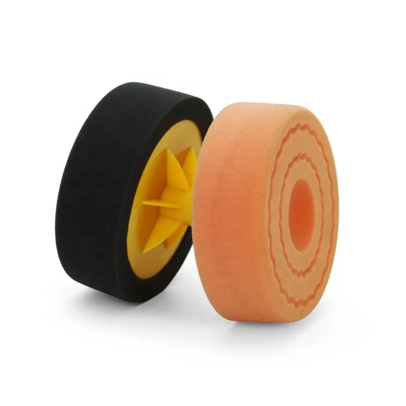 Buffing King 6 Inch polishing pad 150mm Black Buffing Pad With Yellow Backing Plate for car polishing accessories