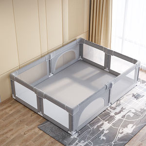 Parc pour bébé moderne avec barrière de sécurité, grand carré, portable, en tissu maillé, pour chambre à coucher et salon - Product Image 1