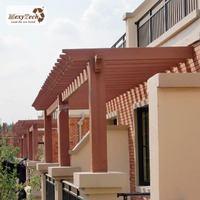 Matériel de pergola pour l'extérieur wpc, faisceaux de perles, colonnes, lames, affiches, fournitures directe de fabrication