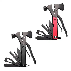 Multitool Camping Marteau Hache Randonnée Urgence <span class=keywords><strong>Survie</strong></span> Multitool 16 en 1 avec Mini Couteau Pliant Scie Tournevis Hachette Plier - Product Image 1