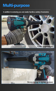 Cờ lê lực công nghiệp hạng nặng và tua vít điện dùng pin, cờ lê tác động - Product Image 3