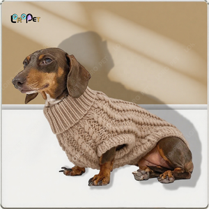 Suéteres de Invierno para Perros Pequeños, Tejidos en Algodón Ecológico, Sudadera Cálida para Perros (Verde Mediano) - Product Image 1