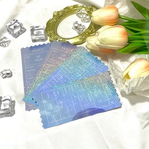 Marchandises Kpop, design personnalisé avec impression recto-verso, papier holographique, billet Kpop pour événement d'idole - Product Image 5
