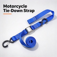 Sangle de fixation pour moto, sangle de chargement durable avec crochet S enduit pour le transport de vélos