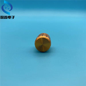 Bouton de potentiomètre en alliage d'aluminium, 15x17mm, finition dorée, poignée florale, diamètre intérieur de 6mm - Product Image 3