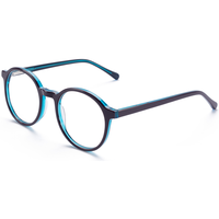 Monture de lunettes optiques rondes rétro Elan Optical RD26090 en acétate, unisexe, à monture complète, écologique, sans peinture – Grande Vente