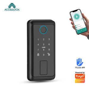 <span class=keywords><strong>Serratura</strong></span> Intelligente per <span class=keywords><strong>Porta</strong></span> in Lega di Alluminio <span class=keywords><strong>con</strong></span> Codice RFID, Wi-Fi, Cloud, Tastierino Touch-Screen e Chiavistello di Alta Qualità - Product Image 3