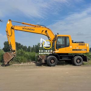 SHIWEN utilisé Hyundai R210w-9 R210w-7 R150w-7 R150w-9 pelle à roues qualité Excavadora De Ruedas avec moteur Cummins vente bon marché - Product Image 2