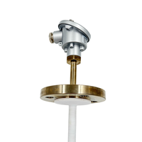 Transmisor de Temperatura Sumergible Anticorrosión PROG-TL-1 -50~260 ℃   Sensor de temperatura PT100 PT1000 Clase A/B de 3/4 hilos 4~20mA con material en contacto con el medio (PTFE/PVDF)