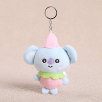 Nouveau porte-clés en peluche mignon Kawaii, mini-animal en peluche doux, jouet pour sac, breloque, pendentif, décoration de sac à dos