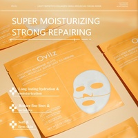 Masque facial en tissu cristallin, design élégant, hydratant, anti-rides, régulateur de sébum, blanchissant, marque privée