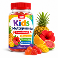 Gummies multivitaminées pour enfants : Soutien immunitaire, croissance des enfants, vitamines en gommes, fabricant en gros, supplément végétalien à la pectine
