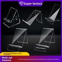 Support de téléphone en acrylique imprimable avec logo, style Instagram créatif, décoration de bureau pour dortoir, présentoir transparent pour comptoir
