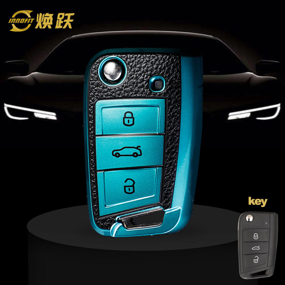 VOA1T1-Cuir noir vert